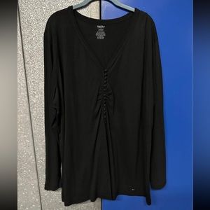 Women’s Mossimo Black Long Sleeve Top